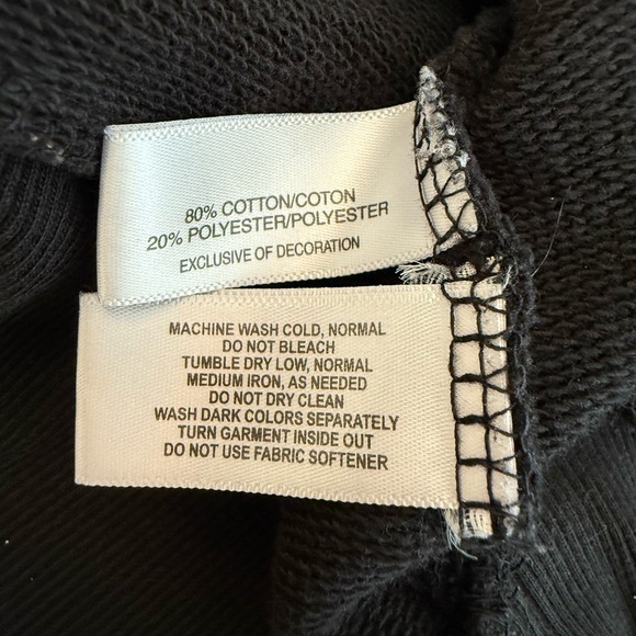 Cutter & Buck Black Long Cowl Neck Sweatshirt Sz L - Picture 5 of 7
